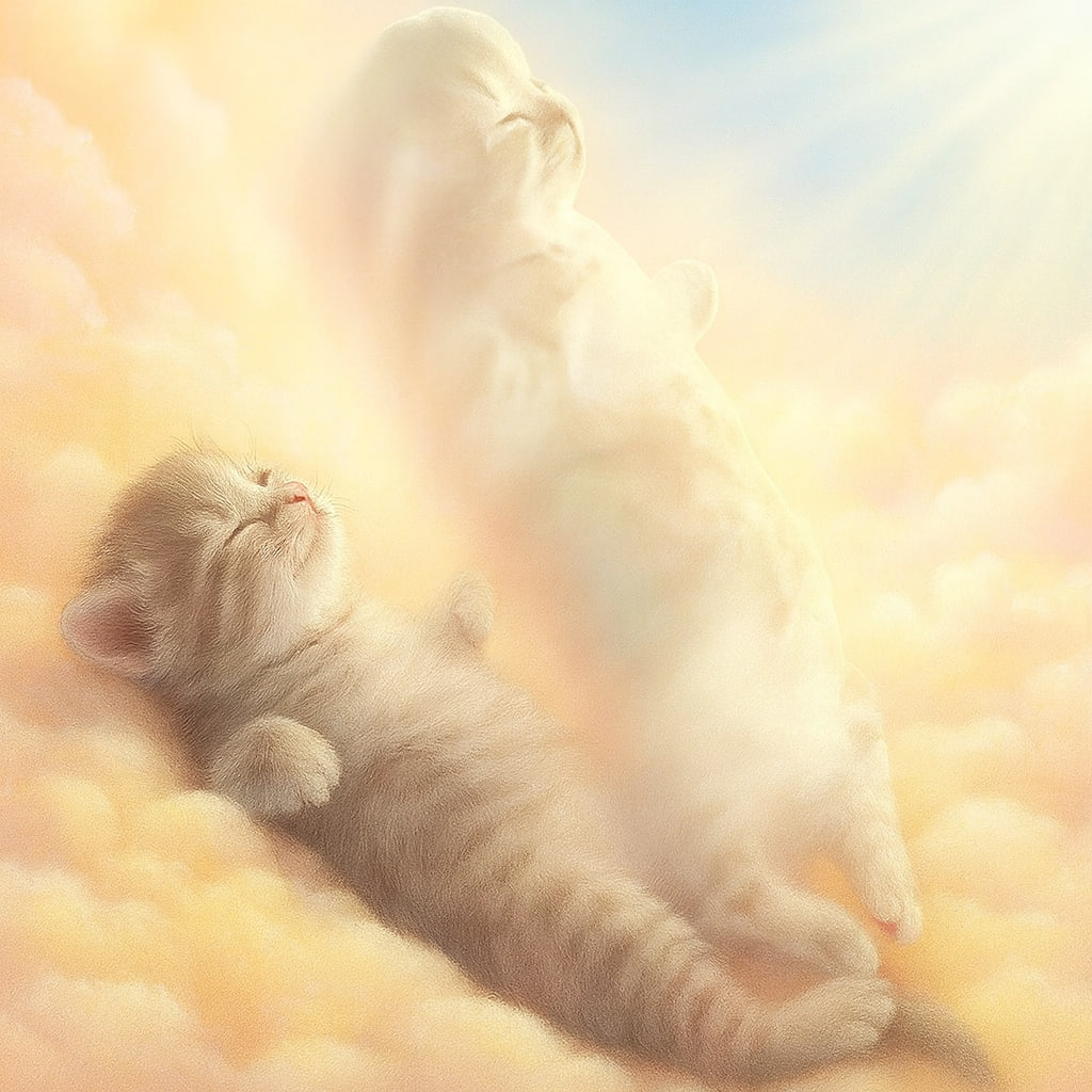 Heaven Aura — dreamy kitten clouds